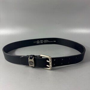 Authenitc 100% Point Zero Jeans International Black Leather Belt, Size M